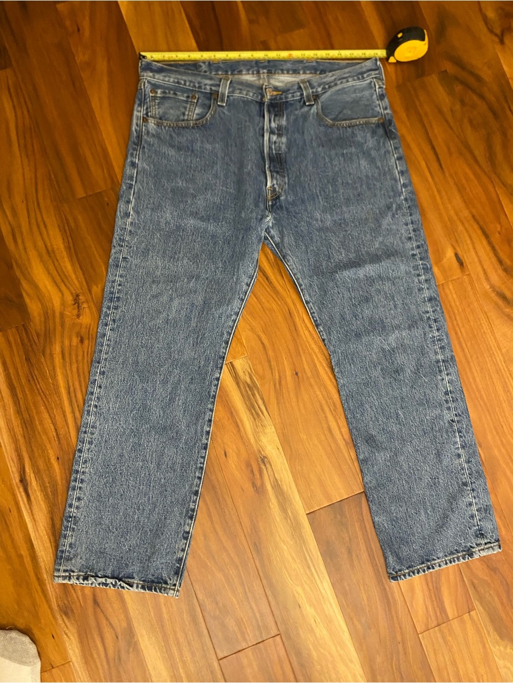 Vintage Levi's 38x29 y2k jeans denim pants mens mid blue 00's